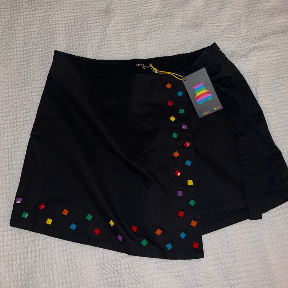 Teddy Fresh Black Studded Skort